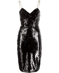 Philipp Plein - Sequin Embellished Midi Dress - Lyst