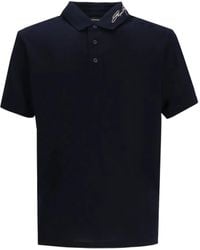 Emporio Armani - Polo con logo bordado - Lyst