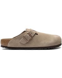 Birkenstock - Boston Suede Clogs - Lyst