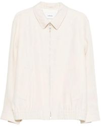 Lardini - Zip-Up Bomber Jacket - Lyst