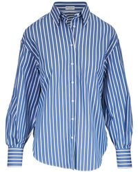Brunello Cucinelli - Striped Shirt - Lyst