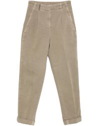 Peserico - Geplooide Broek Met Cuffs - Lyst