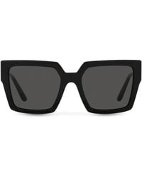 Dolce & Gabbana - Crystal-Embellished Square-Frame Sunglasses - Lyst