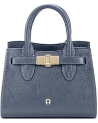 Aigner - Petit Cabas Farah En Cuir Grainé - Lyst