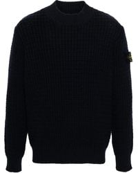 Stone Island - Pullover Mit Kompass-Patch - Lyst