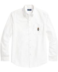 Polo Ralph Lauren - Oxford Polo-bear Embroidered Cotton Shirt - Lyst