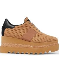 Stella McCartney - Logo-Embroidered Sneakers - Lyst