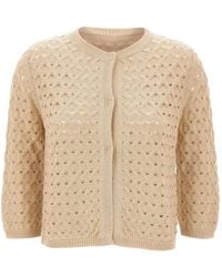 Kangra - Cardigan En Maille De Coton - Lyst