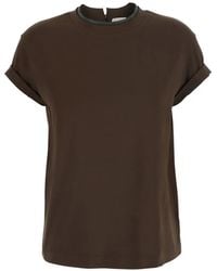 Brunello Cucinelli - Cotton T-Shirt - Lyst