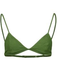 Haight - Lari Ribbed-Knit Triangle Bikini Top - Lyst