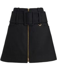Patou - Mini-Rok Met Ceintuur En Rits - Lyst