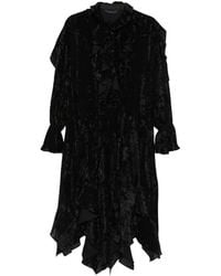 Juun.J - Velvet Midi Dress - Lyst