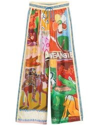 ALÉMAIS - Mlak Graphic-Print Palazzo Pants - Lyst