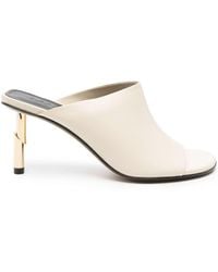 Lanvin - Sequence 75mm Leather Mules - Lyst