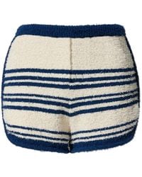 Perfect Moment - Schild Stripe-Pattern Bouclé Shorts - Lyst