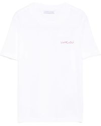 Maison Labiche - Embroidered-Detail Cotton T-Shirt - Lyst