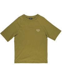 A.P.C. - Willy T-shirt Met Geborduurd Logo - Lyst