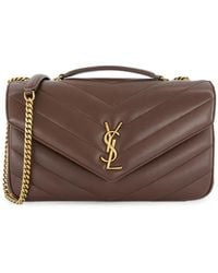 Saint Laurent - Loulou Medium Leather Shoulder Bag - Lyst