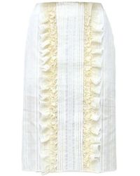 EPINGLER - Ruffled High-Waisted Midi Skirt - Lyst