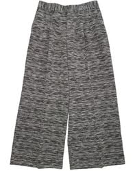 ERL - Marl-Effect Wide-Leg Trousers - Lyst