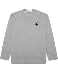 COMME DES GARÇONS PLAY - ハートエンブレム ロングtシャツ - Lyst