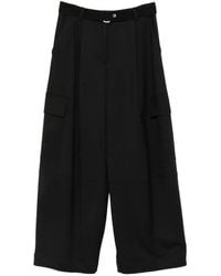 P.A.R.O.S.H. - Pantalon Ample À Taille Ceinturée - Lyst