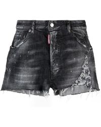 DSquared² - Gerafelde Shorts - Lyst