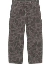 Carhartt - Camouflage Cotton Trousers - Lyst