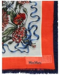Max Mara - Patterned Fringed Scarf - Lyst