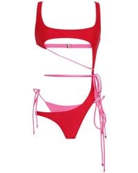 Amir Slama - Cut-Out Tie Swimsuit - Lyst