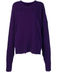 Unravel Project - Oversized Distressed Crew-neck Sweater - Lyst