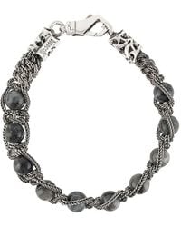 Emanuele Bicocchi - Beaded Braided-Chain Bracelet - Lyst