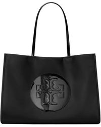 Tory Burch - Große Ella Tote Bag Mit Logo-Prägung - Lyst
