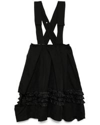 COMME DES GARÇON BLACK - Pichi De Tafetán Con Volantes - Lyst