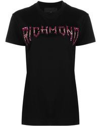 John Richmond - T-Shirt mit Logo - Lyst