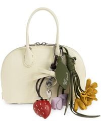 Self-Portrait - Lizard-Effect Bowling Mini Bag - Lyst