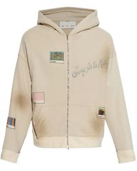 Song For The Mute - Graphic-Print Zip-Up Hoodie - Lyst