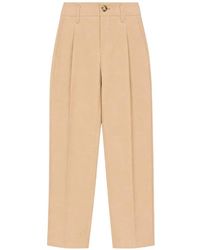 Ami Paris - Pantalon Droit À Design Plissé - Lyst