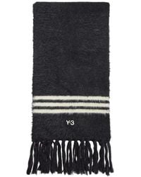 Y-3 - 3-Stripes Fringed Scarf - Lyst