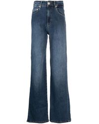 Chiara Ferragni - Star-embroidered Straight-leg Jeans - Lyst