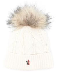 Moncler - Grenoble Pompom-Detail Beanie Hat - Lyst