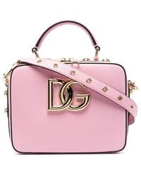 Dolce & Gabbana - Handtasche mit Logo-Schild - Lyst