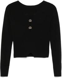 Twinset - Cut Out-Detail Sweater - Lyst
