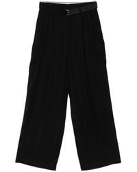Sacai - Belted Pleated Trousers - Lyst