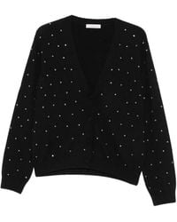 Liviana Conti - Crystal-Embellished V-Neck Cardigan - Lyst