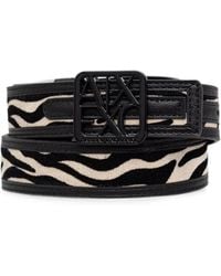 ARMANI EXCHANGE - Gürtel Mit Zebra-Print - Lyst