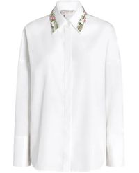 Genny - Embellished Collar Shirt - Lyst