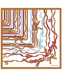 Longchamp - Rubans Silk Scarf - Lyst