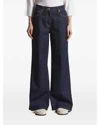 Peserico - Logo-Patch Five-Pocket Denim Jeans - Lyst
