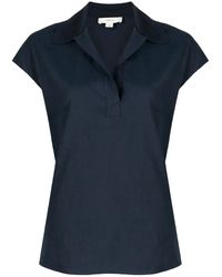 Vince - Cap-Sleeve Polo Shirt - Lyst